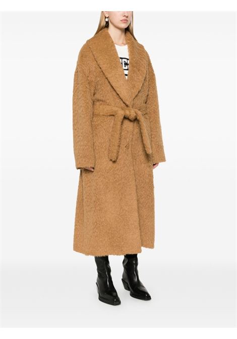 Tobacco brown shawl-collar coat Golden Goose - women GOLDEN GOOSE | GWP01951P00160755194